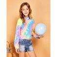 thumbnail image 1 of Vedolay Sweatshirts Girls Sweatshirts Fashion Collared Long Sleeve Pullover with Pockets,A 6-7 Years, 1 of 4