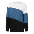 thumbnail image 1 of Vedolay Sweatshirts Sweatshirt for Women Crewneck Long Sleeve Shirt Autumn Winter Pullover Top,Navy XL, 1 of 4