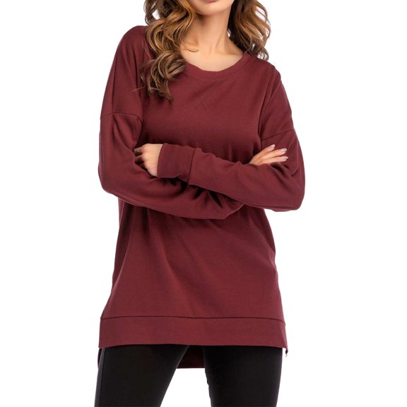 Vedolay Sweatshirts for Women Fall Printing Loose Blouse Tops ,L