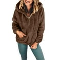 thumbnail image 1 of Vedolay T Shirts Womens Oversized Hoodies Casual Pullover Fall Fashion 2023 Sweatshirts,Coffee XXL, 1 of 5