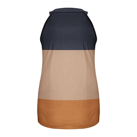 Vedolay Tank Top for Women Women's Sleeveless Sleevesless Top Basic Stretch Fitting Pullover Lightweight Slim Shirt,Brown XL