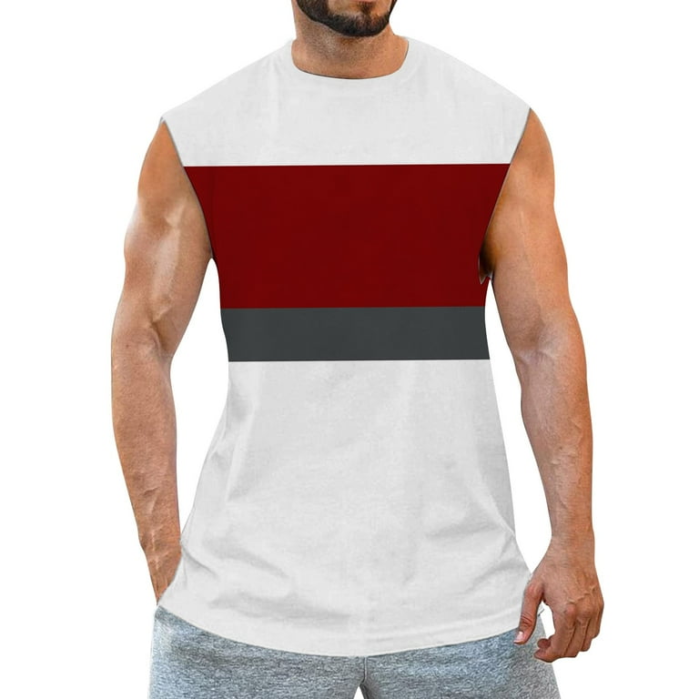 Casual Sleeveless Print Round neck Vests Casual Sleeveless Print Round neck Vests