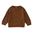 thumbnail image 1 of Vedolay Teen Girl Clothes Girls Hoodies Sweatshirt Casual Loose Pullover with Pockets Brown,100, 1 of 4