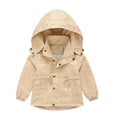 thumbnail image 1 of Vedolay Toddle Baby Girls Winter Coat 2023 Hoods Print Windproof Zipper Toddler Grils Jacket Beige,110, 1 of 4