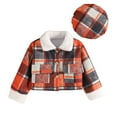 thumbnail image 1 of Vedolay Toddle Baby Girls Winter Coat Cute Boy 2023 Hooded Baby Kids Thick Zipper Girls Coat Orange,5Y, 1 of 5
