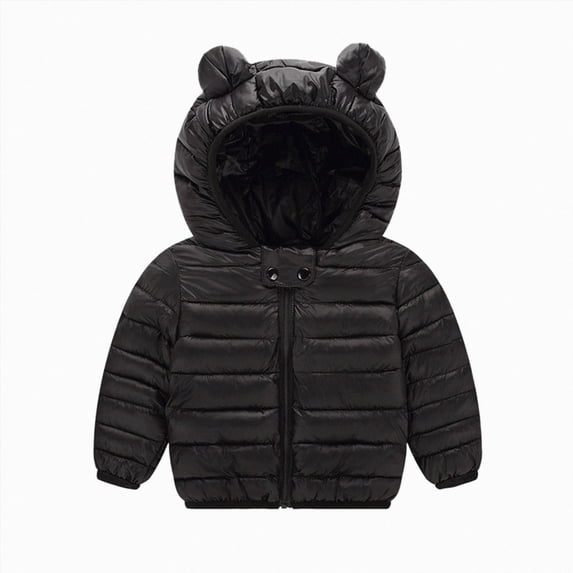 Vedolay Toddler Baby Winter Puffer Coat Cute Bear Hooded Kids Boys Girls Winter Windproof Warm Coats Bear Ears Hooded Padded Jacket Outwear