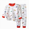 thumbnail image 1 of Vedolay Toddler Boys Allover Cartoon Prints Pajamas 2 Pieces Long Sleeve Jammies Set Toddler Pjs Sleepwear Clothes for Kids Boys, 1 of 5