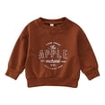 thumbnail image 1 of Vedolay Toddler Boys Clothes Fall Winter Clothes Long Sleeve Hoodie Tops Sweatshirts Brown,90, 1 of 5
