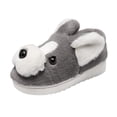 thumbnail image 1 of Vedolay Toddler Boys Girls Soft Plush Non-Slip House Slippers Warm Indoor Bedroom Shoes Grey,26-27, 1 of 5