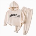 thumbnail image 1 of Vedolay Toddler Girl Clothes Outfits for Kids 2 Piece Outfits Girls Tops Hoodies Long Sleeve Fashion Sweatshirts and Sweatpants (Beige,3-4 Years), 1 of 5