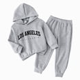 thumbnail image 1 of Vedolay Toddler Girl Clothes Outfits for Kids 2 Piece Outfits Girls Tops Hoodies Long Sleeve Fashion Sweatshirts and Sweatpants (Grey,5-6 Years), 1 of 5