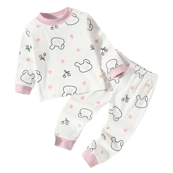 Vedolay Toddler Girl Outfits Baby Clothes Fall Winter Cute Casual Cotton Long Sleeve Crewneck Sweatshirt   Pants Sets 2Pcs 3 6 12 18 24 Months 3T 4T 5T (Light Pink,18-24 Months)