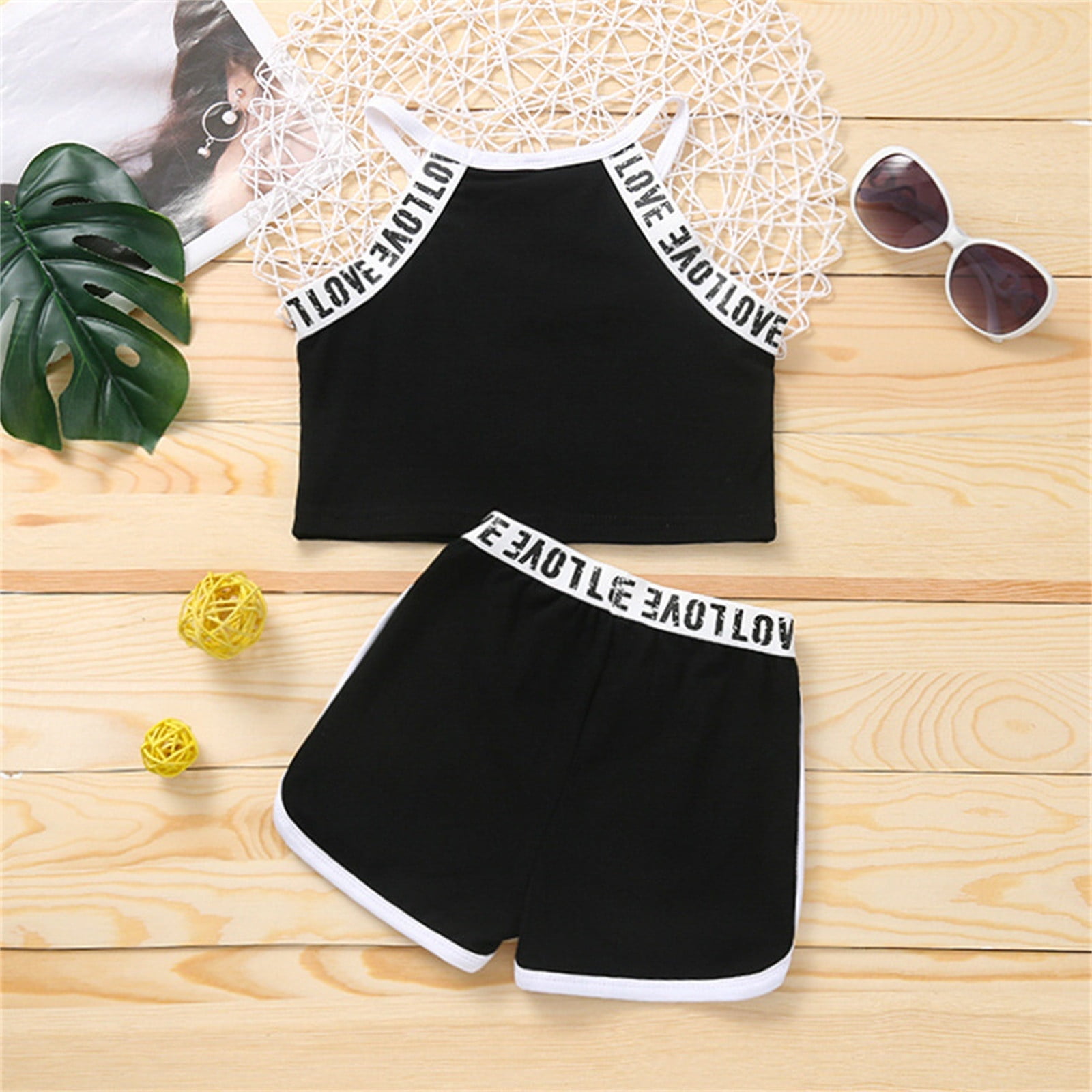 Vedolay Toddler Girl Short Set Girls Summer 2piece Suit Floral Print