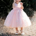 thumbnail image 1 of Vedolay Toddler Girls Dress Princess Lilac Long Girls Pageant Dresses Kids Prom Puffy Tulle Ball Gown,Pink 4-5 Years, 1 of 5