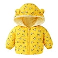 thumbnail image 1 of Vedolay Toddler Kids Winter Jackets Baby Princess Outwear Jacket Top Long Sleeve Overcoat Yellow,120, 1 of 5
