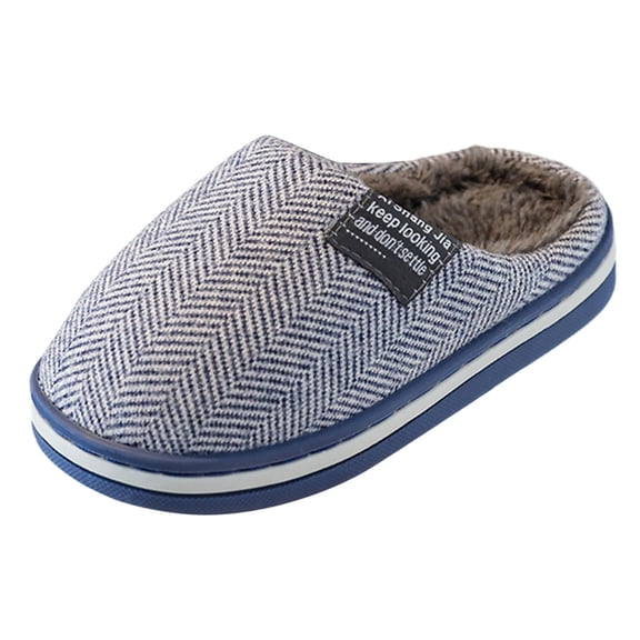 Vedolay Toddler Slippers Girls Boys Non-Slip Comfy Warm Cute Slippers for Kids Winter Slippers Grey,26