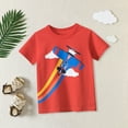 thumbnail image 1 of Vedolay Top Boys Shirts Teen Cartoon Short Sleeve T Shirt Kids Novelty Tops Tee,Red 3-4 Years, 1 of 5