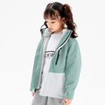 thumbnail image 1 of Vedolay Top Girls Thicken Down Jacket Winter Warm Button Down Long Sleeve Coat,Green 4-5 Years, 1 of 5