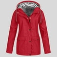 thumbnail image 1 of Vedolay Top Women's Plus Size Elegant Split Long Sleeve Open Front Office Casual Jacket,Red 3XL, 1 of 4