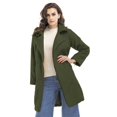 thumbnail image 1 of Vedolay Top Womens Casual Jacket Long Sleeve Double Work Office Casual Jackets,Green L, 1 of 4