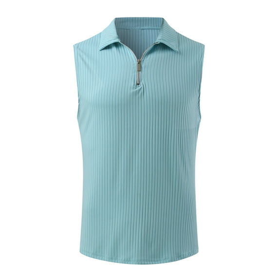 Vedolay Tops 2023 Plain Slim Sleeveless Basic Vest Summer Regular Fit Casual Tank Tops,Light Blue L