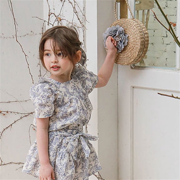 Vedolay Tops For Girl Casual Elegant Baby Girls T-Shirt Summer Tops Short Sleeve Graphic Tees Shirts,Purple 18-24 Months