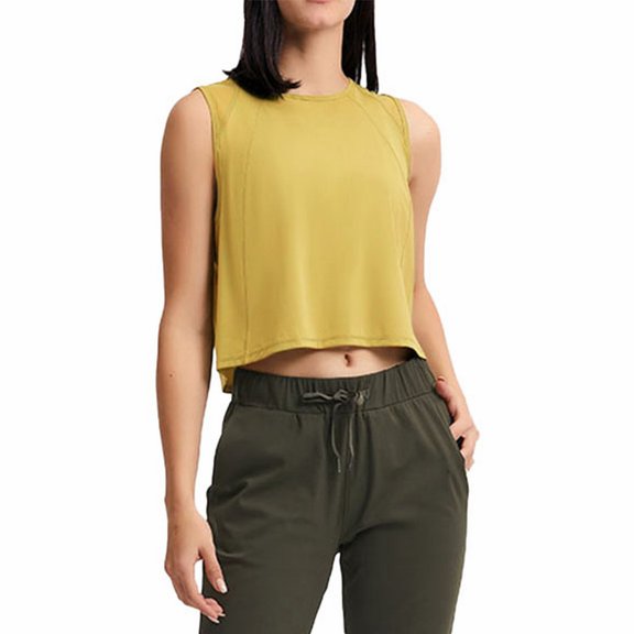 Vedolay Tops For Women Tank Tops for Women V Neck Spaghetti Strap Camisole Loose Fit Sleeveless Shirts,Yellow XXL