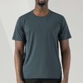 thumbnail image 1 of Vedolay Tops Men's Casual Cotton Short Sleeve Crew Neck Shirt Unisex Tees T-Shirts,Gray 3XL, 1 of 5