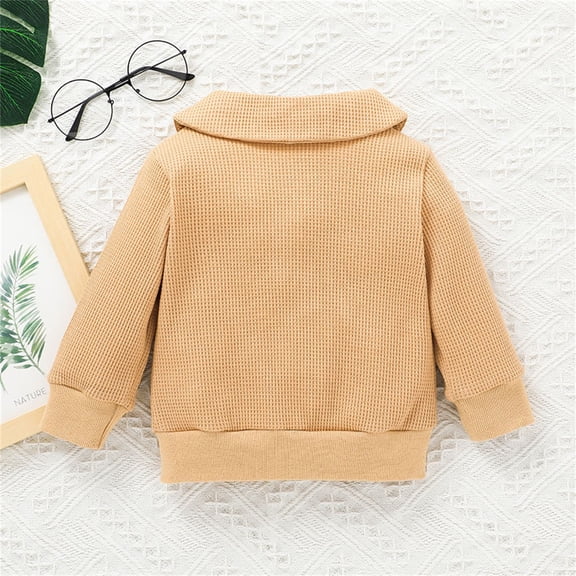 Vedolay Tops Toddler Girls Sequin Zipper Coat Jacket Character Print Long Sleeves Outwear,Yellow 12-18 Months