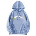 thumbnail image 1 of Vedolay Tops Women 2023 Long Sleeve Oversized Hoodie Crew Neck Casual Loose Fall Sweatshirt Clothes,Light Blue L, 1 of 3