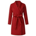 thumbnail image 1 of Vedolay Tops Women's Coat for Work Casual Open Front Long Sleeve Work Office Jackets,Red XXL, 1 of 5