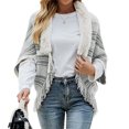 thumbnail image 1 of Vedolay Tops Womens Casual Puff Long Sleeve Open Front Work Office Fashion Jacket,White One Size, 1 of 5
