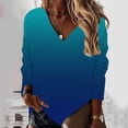 thumbnail image 1 of Vedolay Tops Womens Casual Sweatshirt Crewneck Long Sleeve Solid Color Shirts,Blue L, 1 of 5