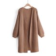 thumbnail image 1 of Vedolay Tops Womens Fashion Open Front Long Sleeve Office Casual Jackets with Pocket,Brown Free, 1 of 5