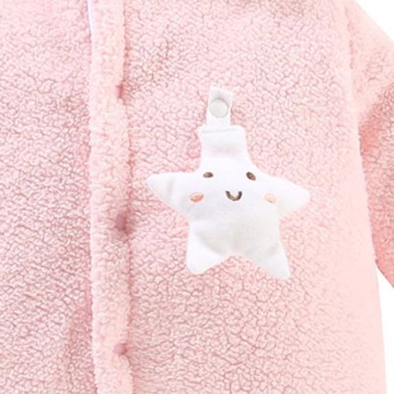 Vedolay Tops for Boy Casual Boys Thicken Down Jacket Winter Warm Button Down Long Sleeve Coat,Light Blue 0-3 Months