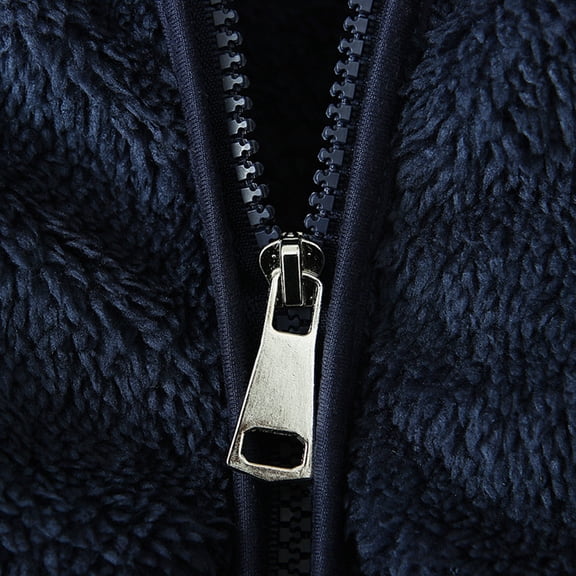 Vedolay Tops for Girl Baby Girls Chic Open Front Jackets Long Sleeve Winter Thicken Jacket,Blue 18-24 Months