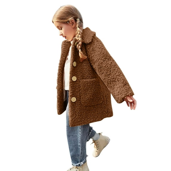 Vedolay Tops for Girl Casual Girls' Lightweight Cropped Jacket Colorblock Zipper Jacket for Toddler & Kids,Brown 18-24 Months