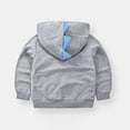 thumbnail image 1 of Vedolay Tops for Girl Girl's Cozy Jacket Fall Winter Casual Fuzzy Outwear Coat,Gray 1-2 Years, 1 of 5