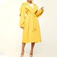 thumbnail image 1 of Vedolay Tops for Women Casual Women's Casual Jacket Long Sleeve Double Work Office Casual Jackets,Yellow L, 1 of 5
