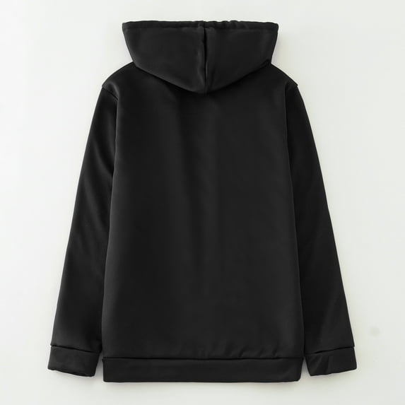 Vedolay Tops for Women Casual Womens Basic Solid Color Button Down Lightweight Casual Jacket With Pockets,Black XXL