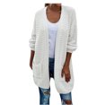 thumbnail image 1 of Vedolay Tops for Women Casual Womens Casual Jackets Button Down Long Sleeve Stretch Classic Casual Coat,White S, 1 of 5