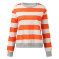 thumbnail image 1 of Vedolay Tops for Women Sweatshirts for Women Crewneck 2023 Fashion Warm Oversized Fit Pullover Sweatshirts,Orange M, 1 of 5