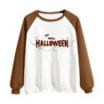 thumbnail image 1 of Vedolay Tops for Women Women's Oversized Sweatshirts Crew Neck Long Sleeve Pullovers Sweatshirt Casual Fall Clothes,Brown XXL, 1 of 3