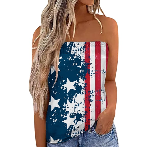 Vedolay Trendy Tops For Women Summer Tops for Women, Trendy Flattering Tank Top V Neck Womens Tops with Cute Floral Printed,Blue M