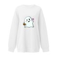 thumbnail image 1 of Vedolay Trendy Tops for Women Women's Sweatshirts Hoodies Crewneck Oversized Pullover Casual Comfy Fall Fashion Clothes,White S, 1 of 3