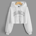thumbnail image 1 of Vedolay Trendy Tops for Women's 2023 Sweatshirts Hoodies Crewneck Oversized Pullover Casual Comfy Fall Fashion Clothes,White S, 1 of 4