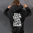 thumbnail image 1 of Vedolay Trendy Tops for Womens Oversized Sweatshirt Basic Solid Sleeve Hooded Pullover Tops,Black M, 1 of 5