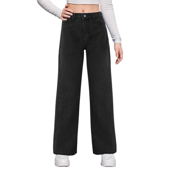 Vedolay Trousers for Womens Women's High Waist Tummy Control Vintage Skinny Denim Pants,Gray XXL