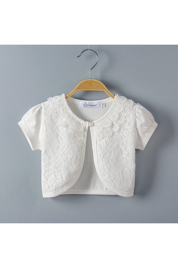 Tshirts For Girl 2023 T-Shirt Crewneck Short Sleeve Novelty Tops Tee for Girls,White 2-3 Years