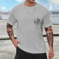 thumbnail image 1 of Vedolay Tshirts For Men T-Shirt Cotton Crew Neck Short Sleeve Tops Printed Tee,Gray XL, 1 of 5